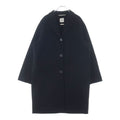 Hermes Clou de Selle Double Face Long Chesterfield Cashmere Black Jacket