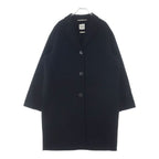 Hermes Clou de Selle Double Face Long Chesterfield Cashmere Black Jacket