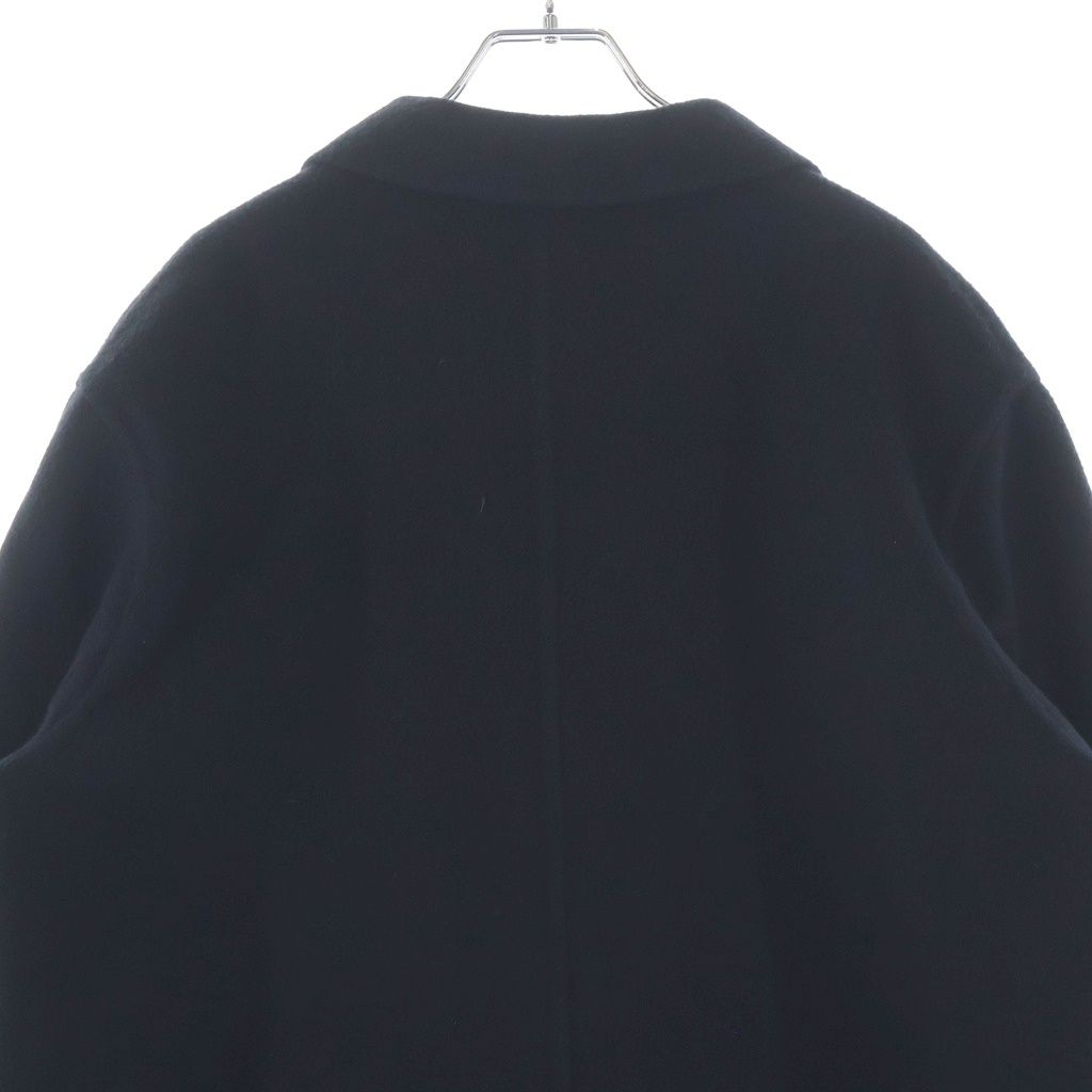 Hermes Clou de Selle Double Face Long Chesterfield Cashmere Black Jacket — view 4