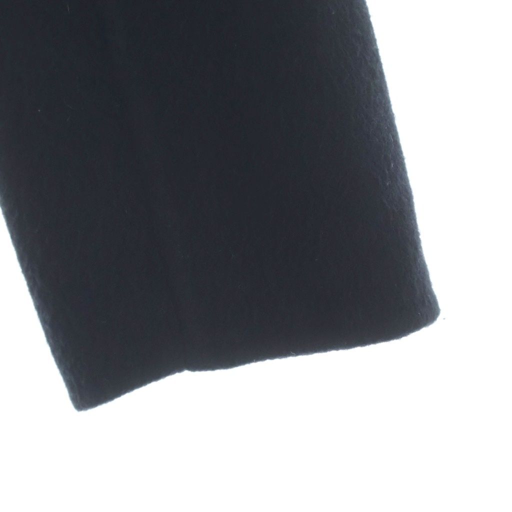 Hermes Clou de Selle Double Face Long Chesterfield Cashmere Black Jacket — view 5