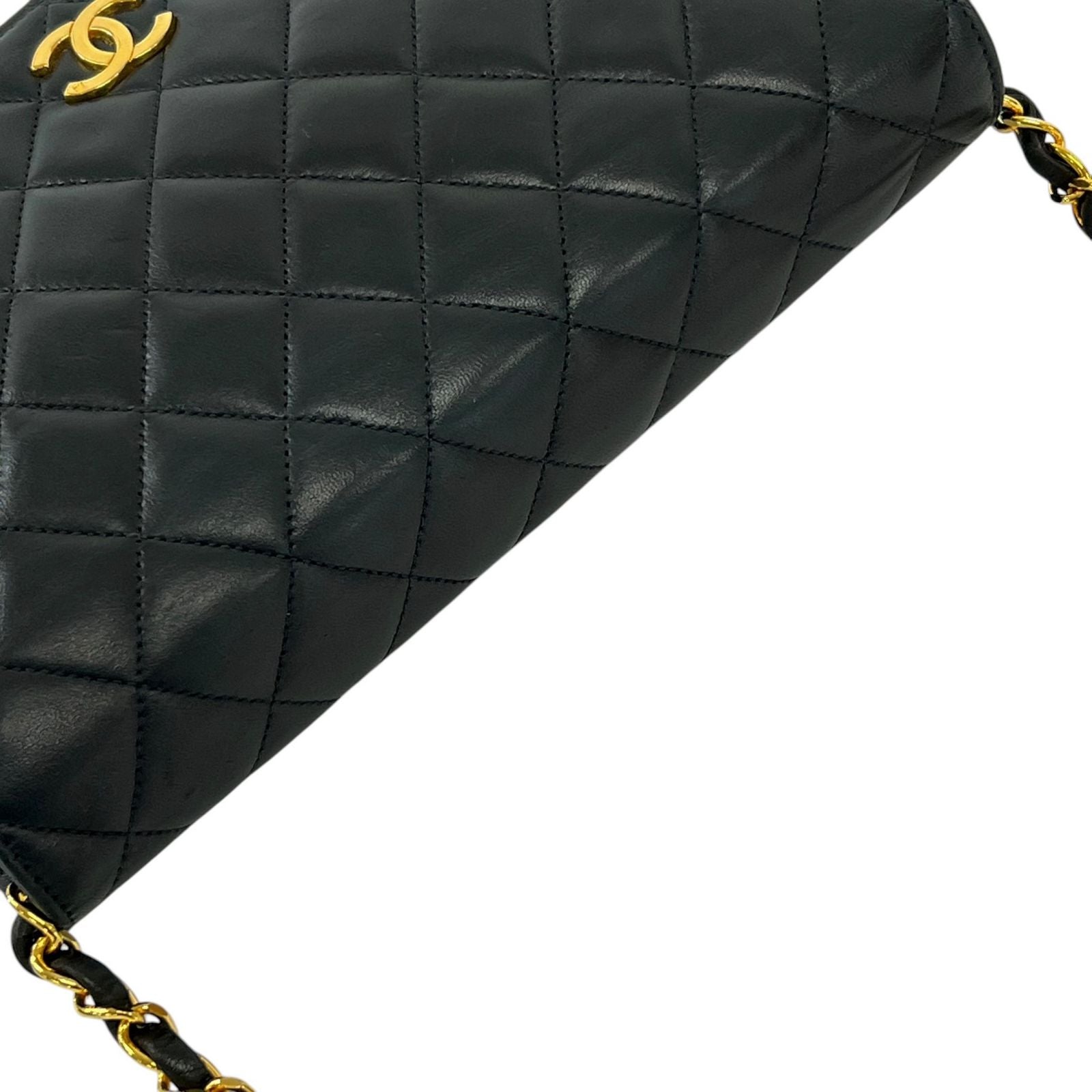 Chanel Shoulder Bag Quilted 23 Black Chain