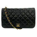 Chanel Shoulder Bag Quilted 23 Black Chain