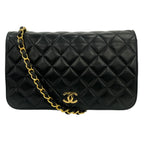 Chanel Shoulder Bag Quilted 23 Black Chain