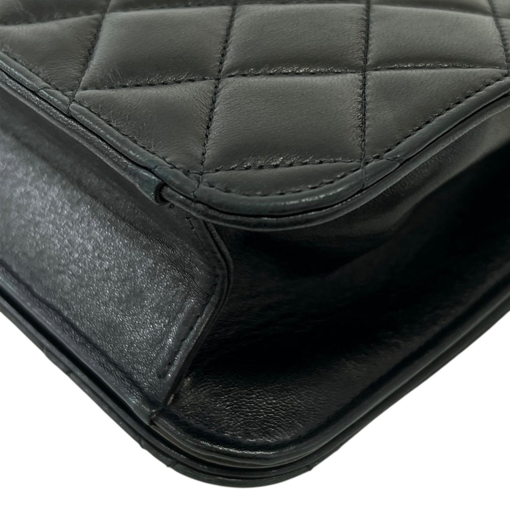 Chanel Shoulder Bag Quilted 23 Black Chain