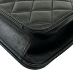 Chanel Shoulder Bag Quilted 23 Black Chain