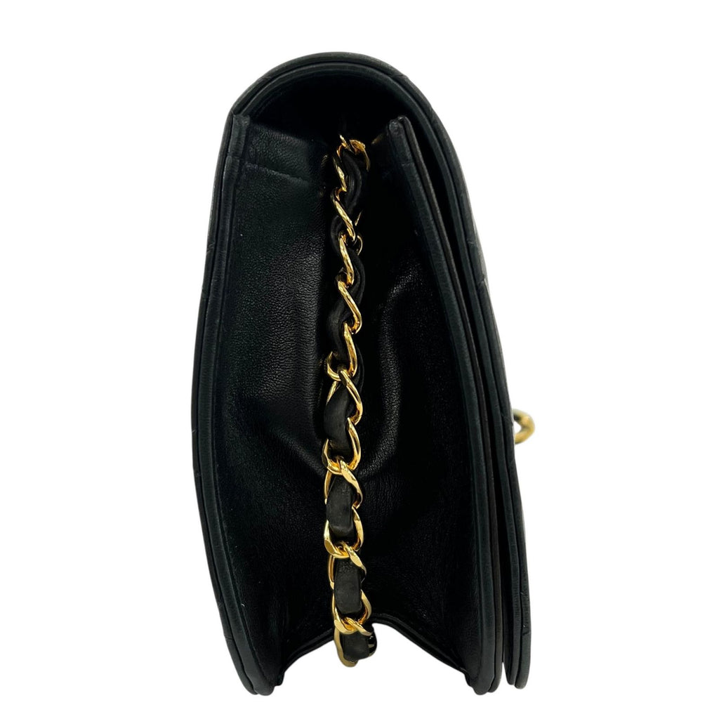 Chanel Shoulder Bag Quilted 23 Black Chain