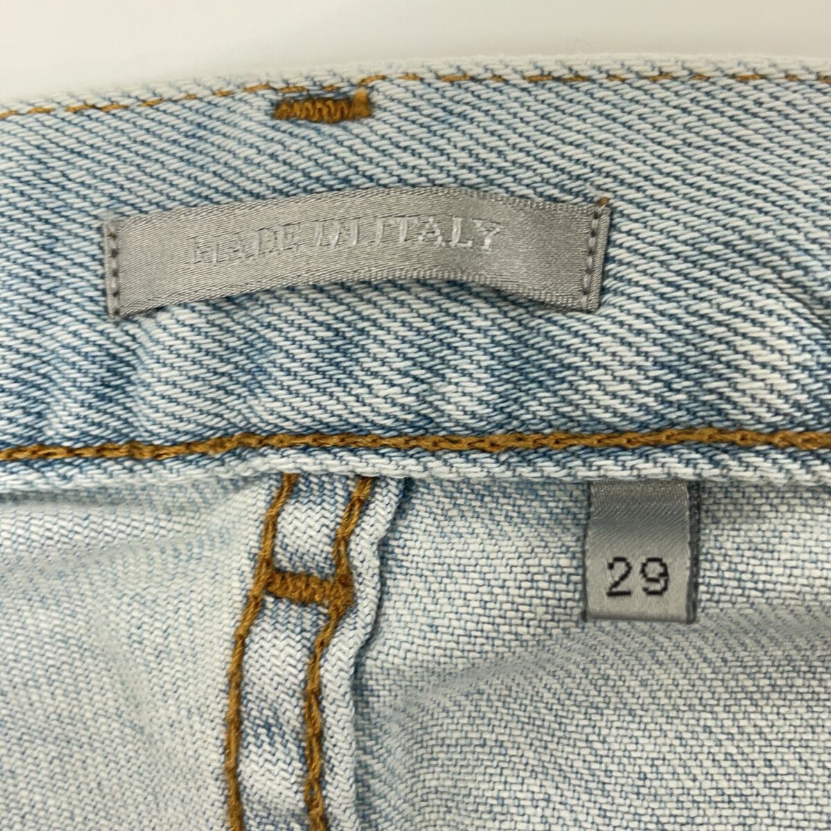 Dior Light Blue Zip Fly Denim Pants 29 — view 5