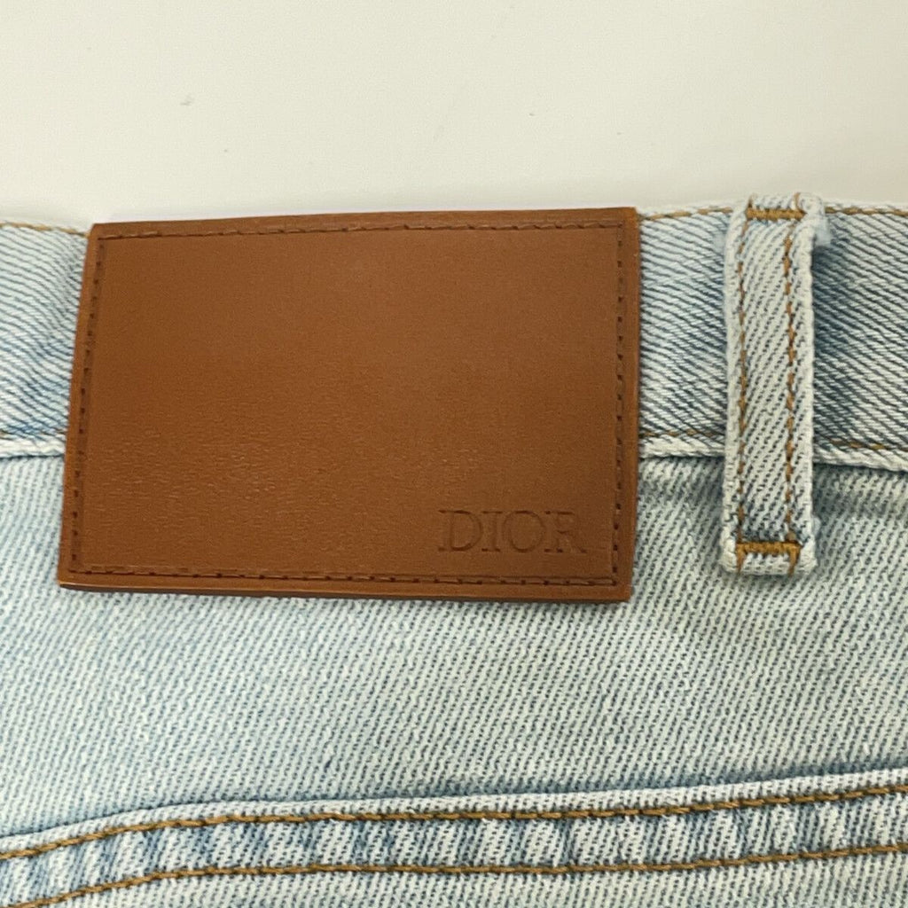 Dior Light Blue Zip Fly Denim Pants 29 — view 3