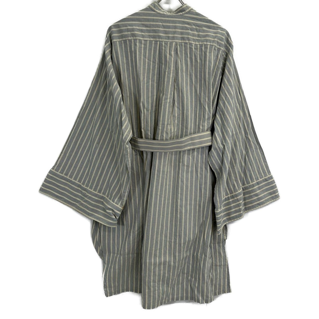 Dior Blue Linen Cotton Strife Shirt 38 — view 2