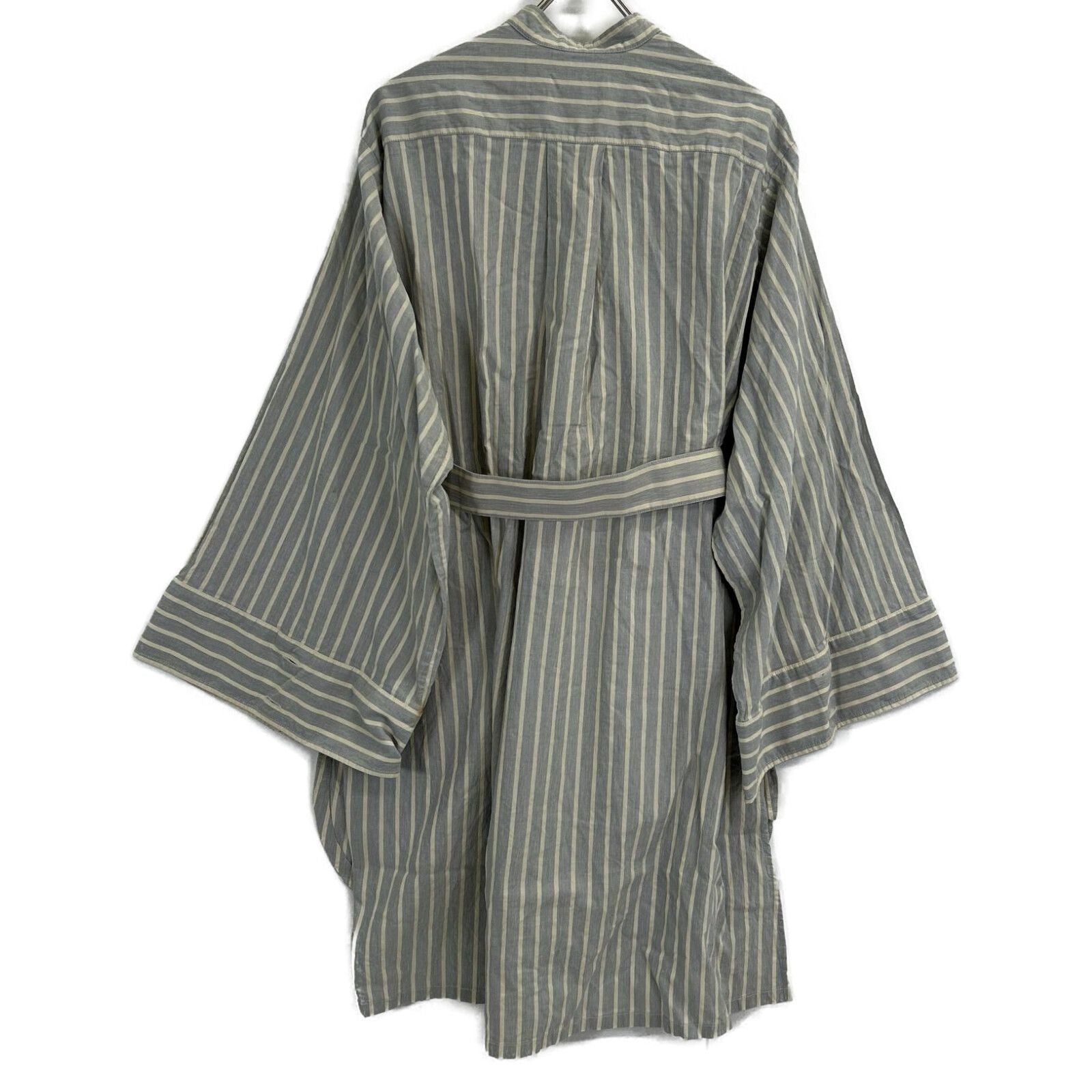 Dior Blue Linen Cotton Strife Shirt 38 — view 2