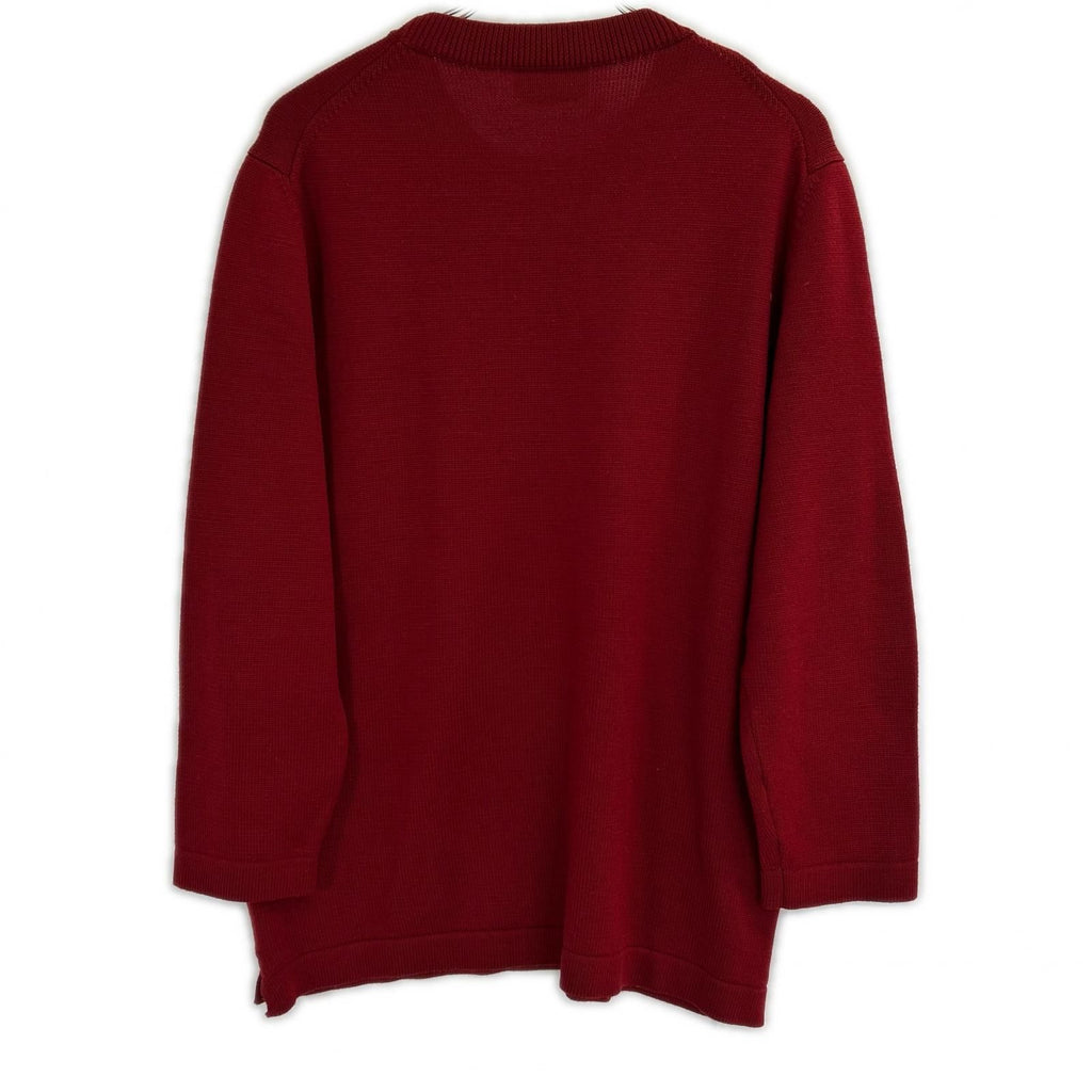 Hermes Red Side Zip Knit Sweater — view 2