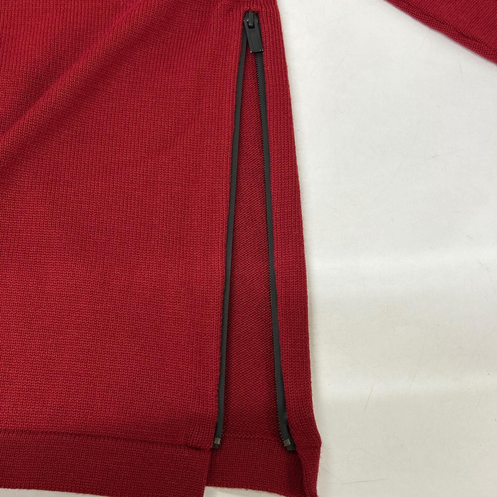 Hermes Red Side Zip Knit Sweater — view 8