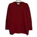 Hermes Red Side Zip Knit Sweater