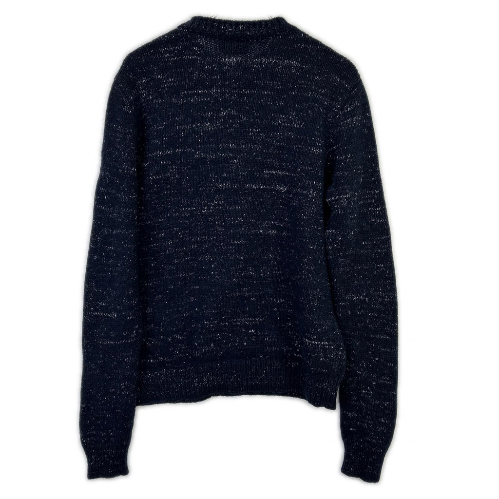 Hermes Navy Cashmere Knit Sweater — view 2