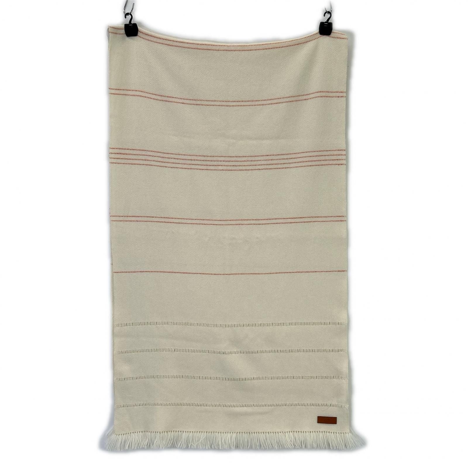 Hermes Cashmere Border Fringe Scarf