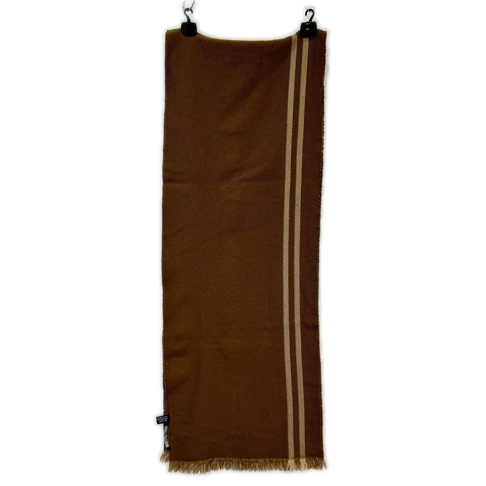 Gucci GG Pattern Fringe Wool Scarf