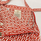 Hermes RE Wool Silk All Over Pattern Belted Tuck Flare 36 Dress — view 5