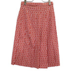 Hermes RE Wool Silk All Over Pattern Belted Tuck Flare 36 Dress — view 2