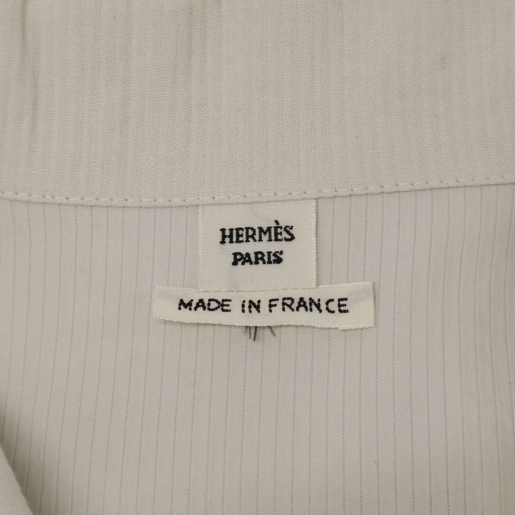 Hermes Cotton Nylon Chaine D'ancre Button Belted Shirt Dress 36 — view 4