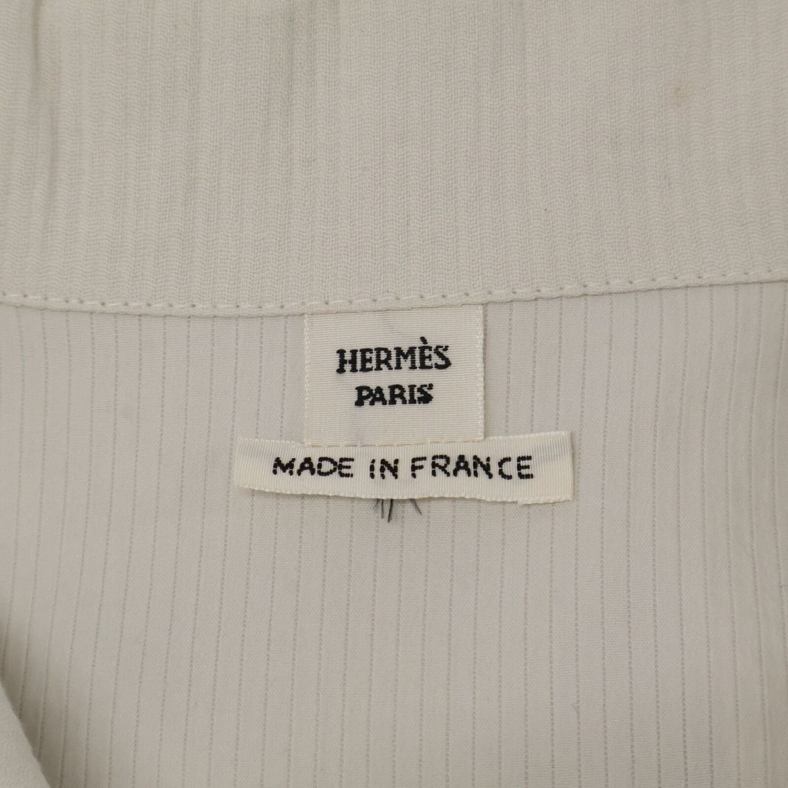 Hermes Cotton Nylon Chaine D'ancre Button Belted Shirt Dress 36 — view 4