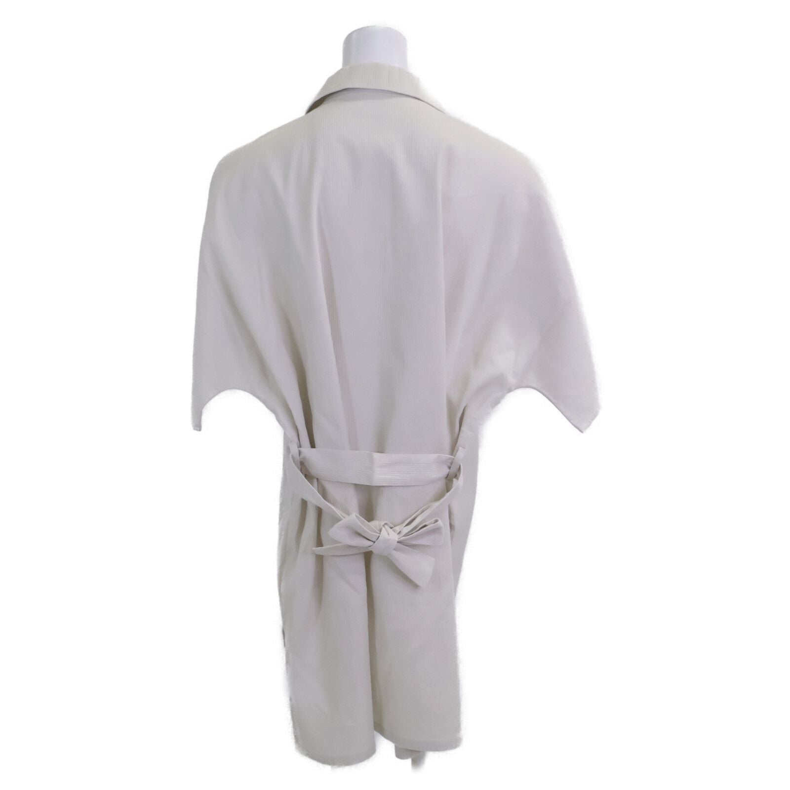 Hermes Cotton Nylon Chaine D'ancre Button Belted Shirt Dress 36 — view 3