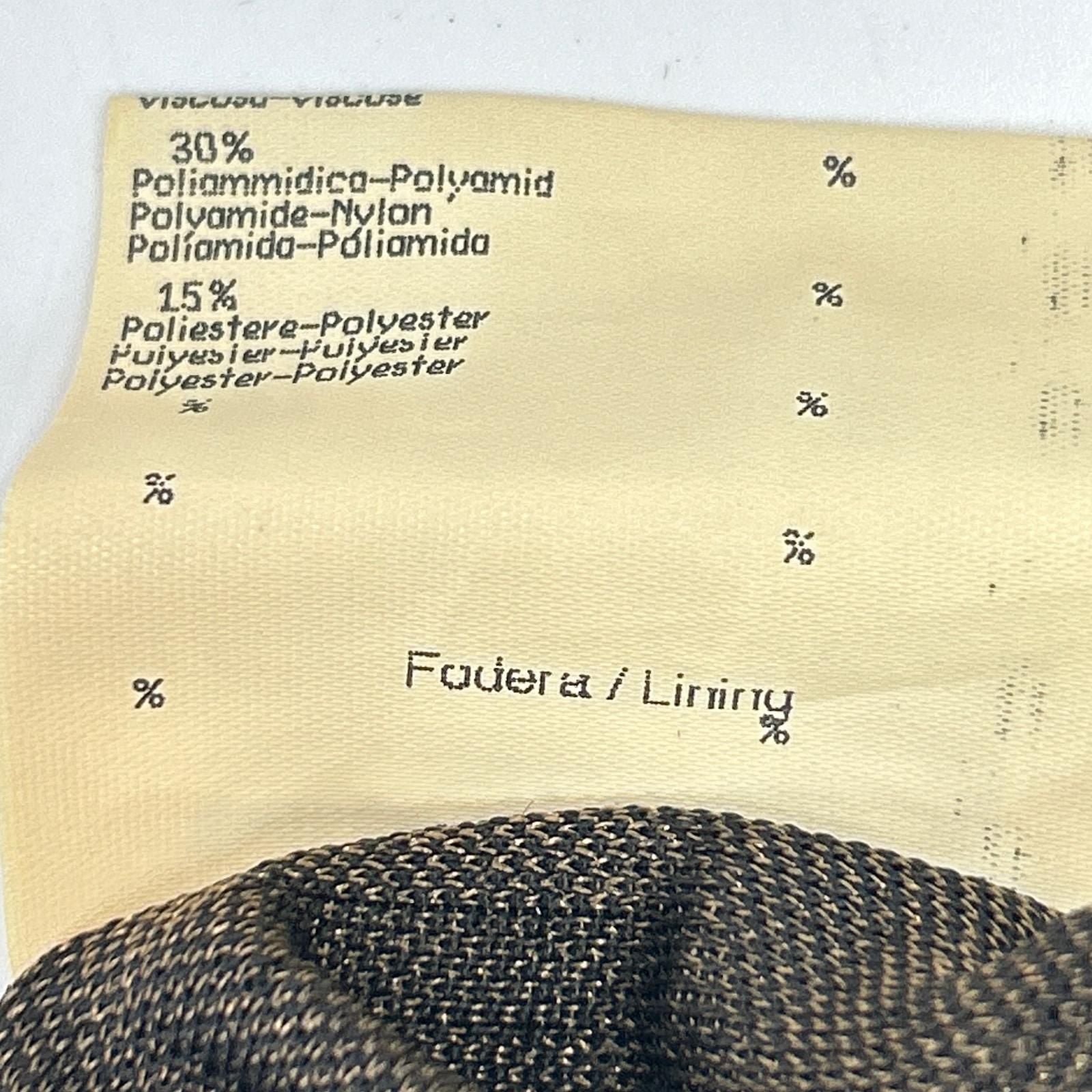 Fendi 10 Brown Zucca Pattern Long Sleeve Shirt 36 — view 7