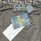 Fendi 10 Brown Zucca Pattern Long Sleeve Shirt 36 — view 4