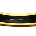 Hermes Bangle Enamel Gold Plated Multicolor Cloisonne Bracelet