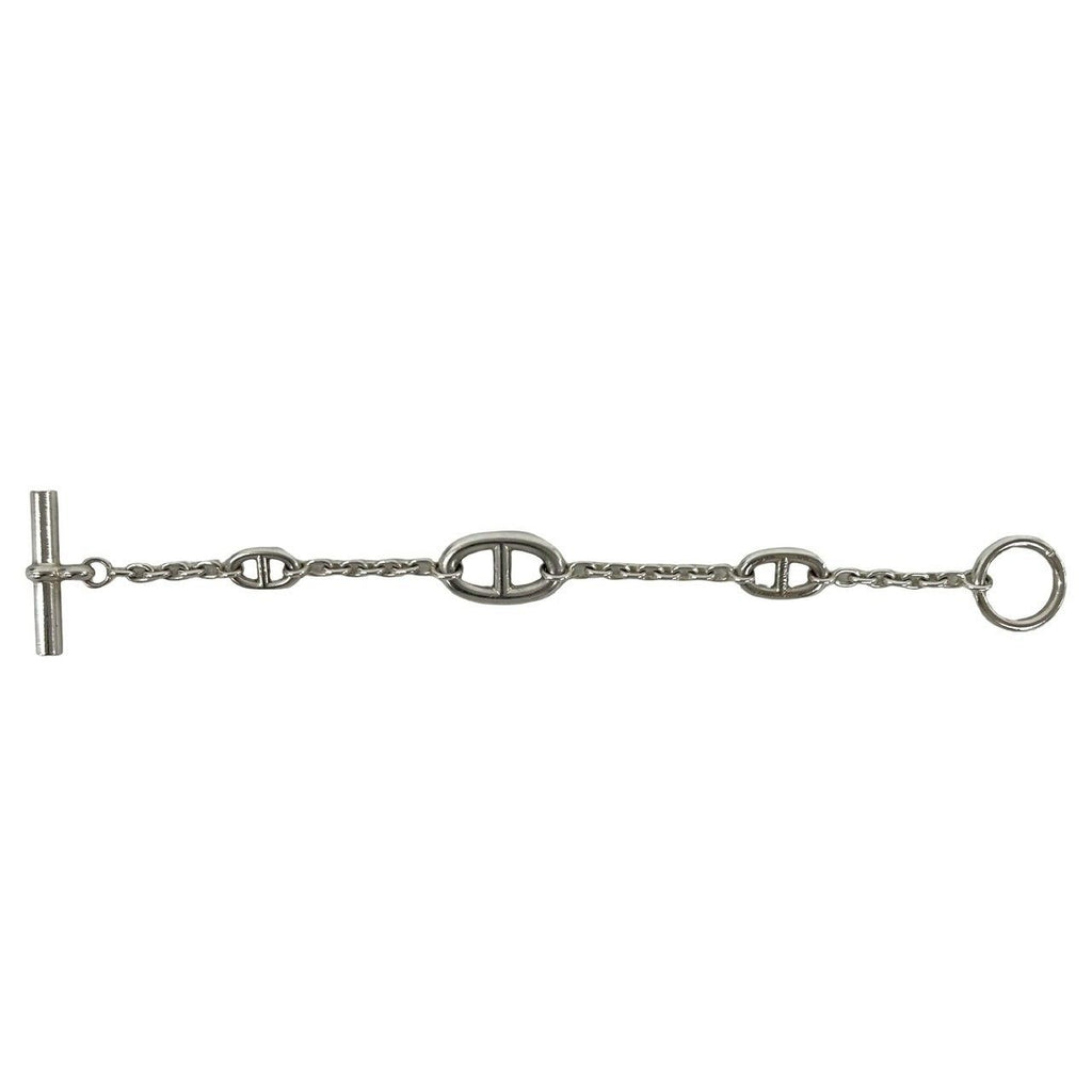 Hermes Farandole LG Bracelet 925 Sterling Silver Chain Bangle