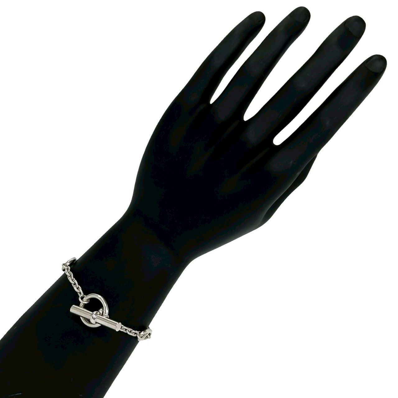 Hermes Farandole LG Bracelet 925 Sterling Silver Chain Bangle