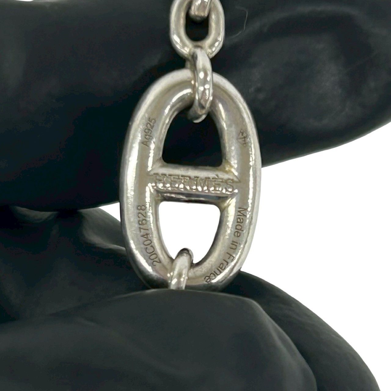 Hermes Farandole LG Bracelet 925 Sterling Silver Chain Bangle