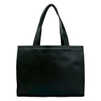 Chanel Card Jumbo CC Logo Caviar Leather Tote Shoulder Bag Black