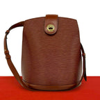 Louis Vuitton Vintage Cluny Epi Leather Shoulder Bag Tote Kenya Brown