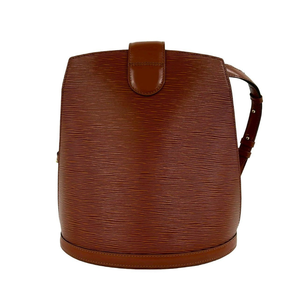Louis Vuitton Vintage Cluny Epi Leather Shoulder Bag Tote Kenya Brown