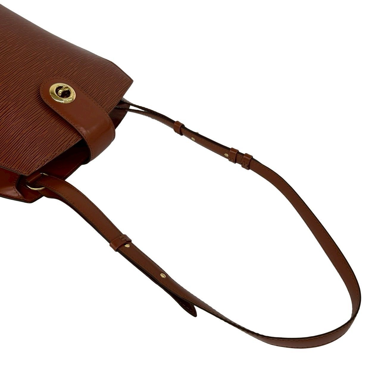 Louis Vuitton Vintage Cluny Epi Leather Shoulder Bag Tote Kenya Brown