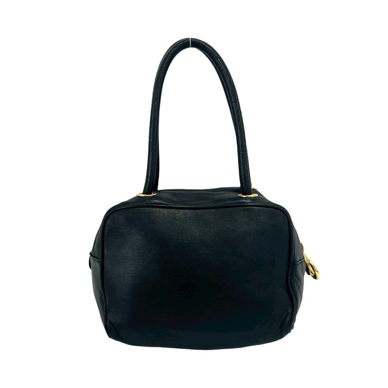 Loewe Anagram Logo Nappa Leather Mini Boston Bag Black