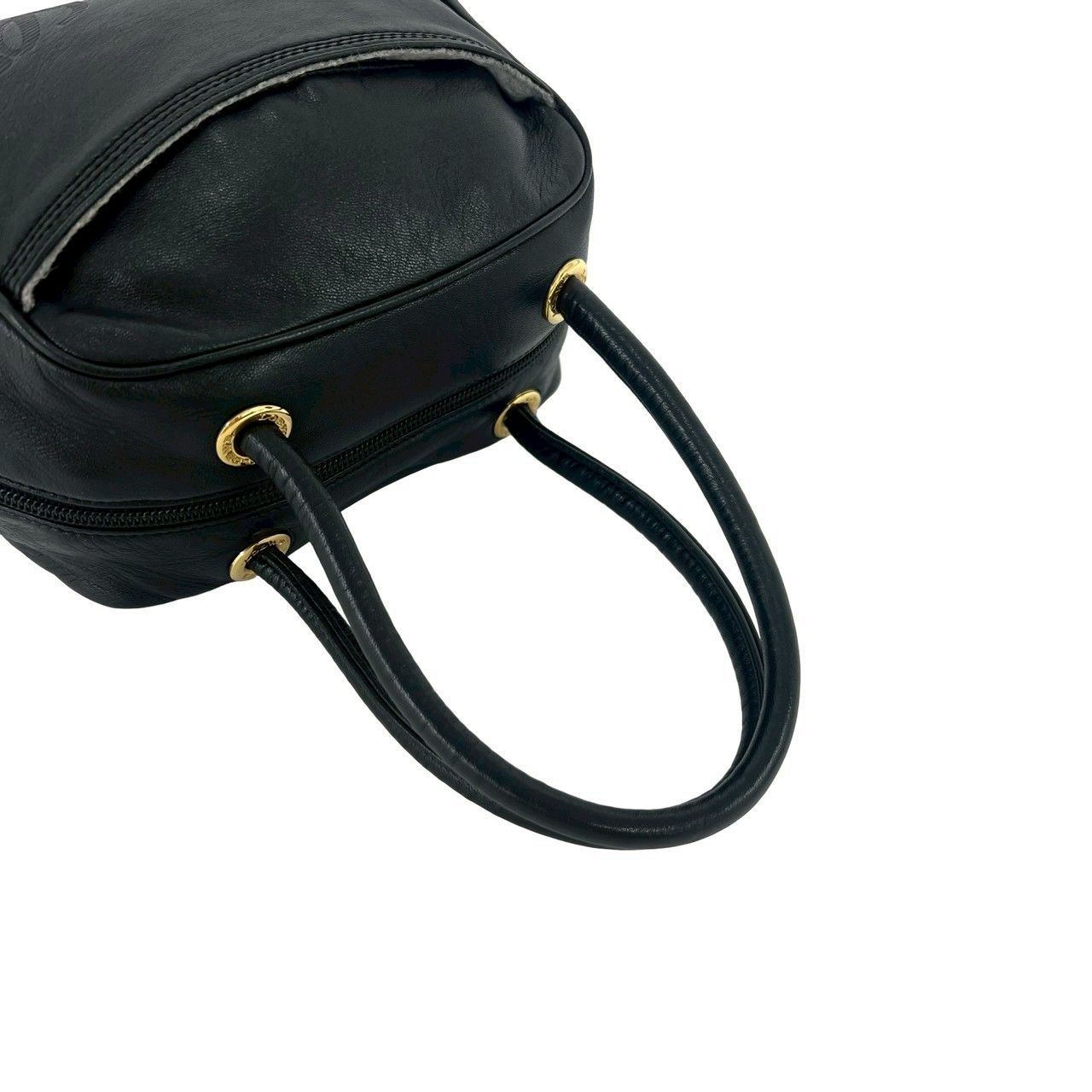Loewe Anagram Logo Nappa Leather Mini Boston Bag Black