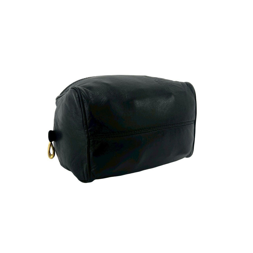 Loewe Anagram Logo Nappa Leather Mini Boston Bag Black