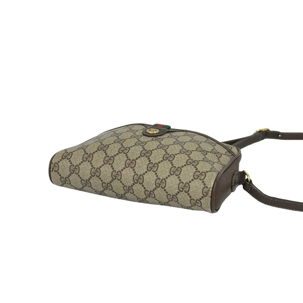 Gucci Vintage Sherry Line GG Logo Pattern Leather Mini Shoulder Bag Pochette