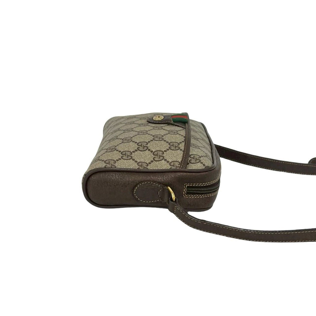Gucci Vintage Sherry Line GG Logo Pattern Leather Mini Shoulder Bag Pochette