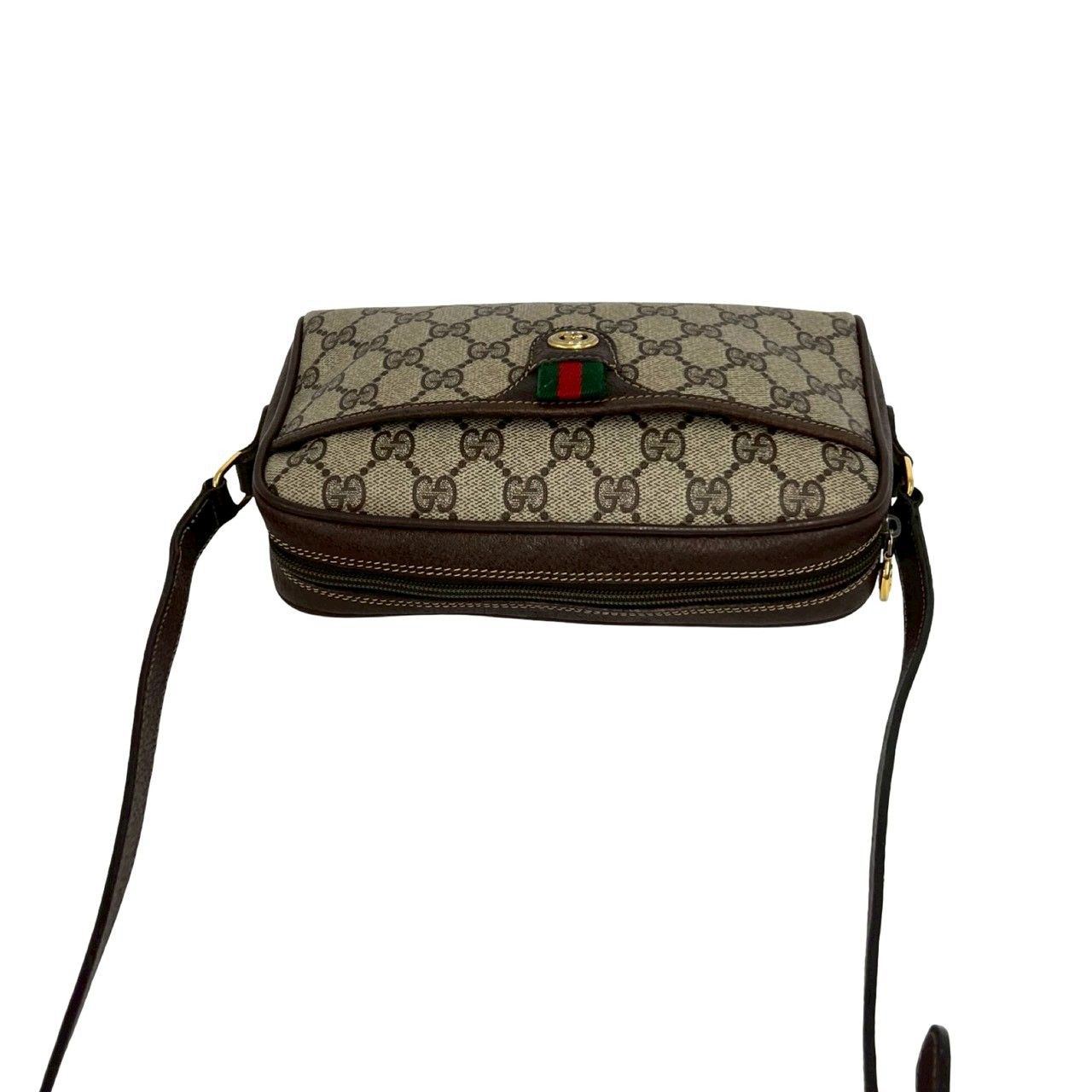 Gucci Vintage Sherry Line GG Logo Pattern Leather Mini Shoulder Bag Pochette