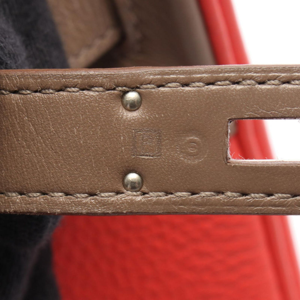Hermes Handbag Birkin 30 Cazac Etoupe Rose Jaipur 30 Tourti — view 5