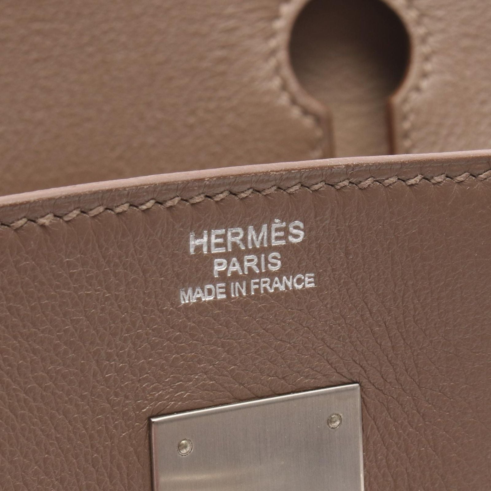Hermes Handbag Birkin 30 Cazac Etoupe Rose Jaipur 30 Tourti — view 4