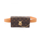 Louis Vuitton Waist Bag S Lock Belt Pouch PM Monogram Canvas Leather
