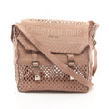 Dior Shoulder Bag Camp Mesh Pink Beige Canvas