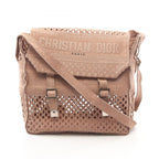 Dior Shoulder Bag Camp Mesh Pink Beige Canvas