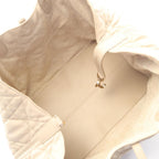 Dior Tote Bag Toujours Large Micro Cannage Beige Leather
