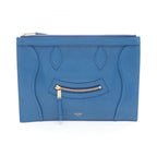 Celine Clutch Pouch Ultra Blue Leather