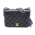 Chanel Shoulder Bag Quilted Black Lambskin