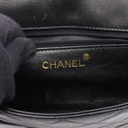 Chanel Shoulder Bag Quilted Black Lambskin
